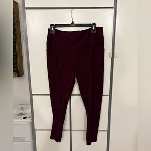 Victoria's Secret Deep Burgundy Leggings